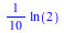 `+`(`*`(`/`(1, 10), `*`(ln(2))))