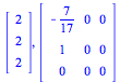 Vector[column](%id = 7673432), Matrix(%id = 7673504)